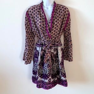 Free People Unique Printed Wrap Dress